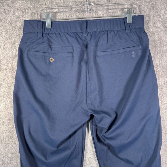Under Armour Golf Pants Mens 34x32 Blue The Showdown Pant Stretch Golf Office - Picture 8 of 9